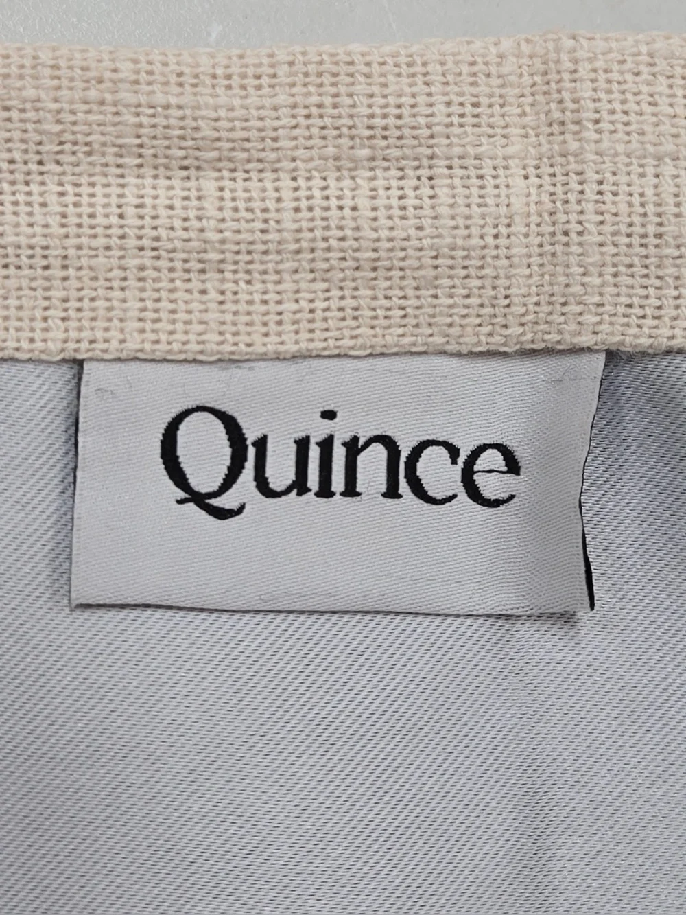 NWT QUINCE Set Of 2 48x84 Cotton Slub Blackout Curtains Natural 0723